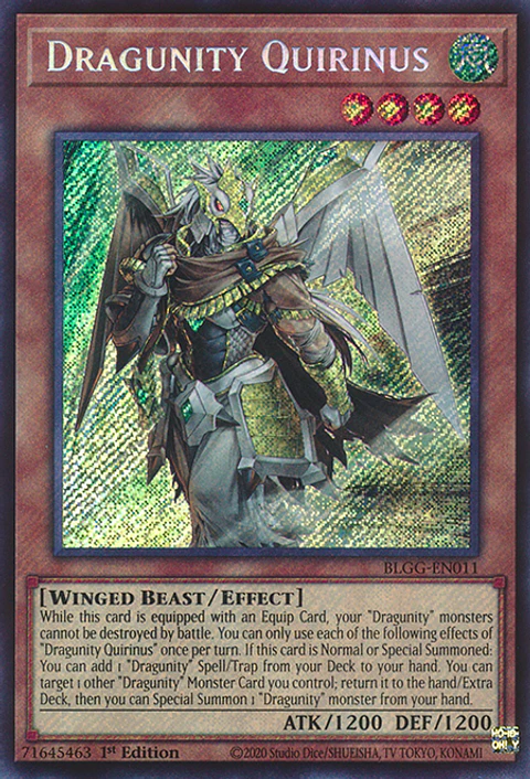 Dragunity Quirinus - BLGG-EN011 - Secret Rare