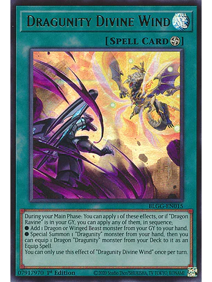 Dragunity Divine Wind - BLGG-EN015 - Ultra Rare