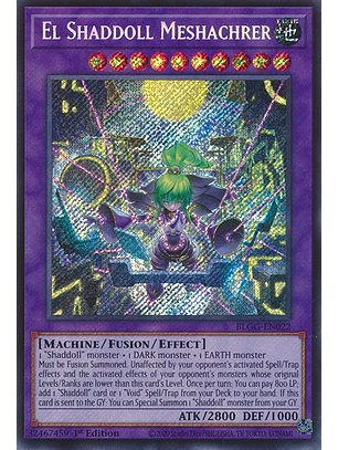 El Shaddoll Meshachrer - BLGG-EN022 - Secret Rare