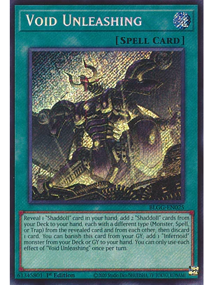 Void Unleashing - BLGG-EN025 - Secret Rare