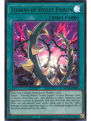 Thorns of Violet Poison - BLGG-EN039 - Ultra Rare