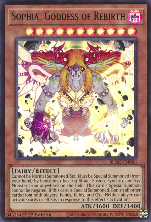 Sophia, Goddess of Rebirth - BLGG-EN056 - Ultra Rare