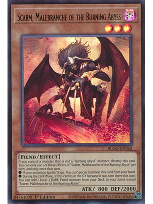 Scarm, Malebranche of the Burning Abyss - BLGG-EN062 - Ultra Rare