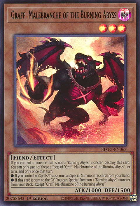 Graff, Malebranche of the Burning Abyss - BLGG-EN063 - Ultra Rare