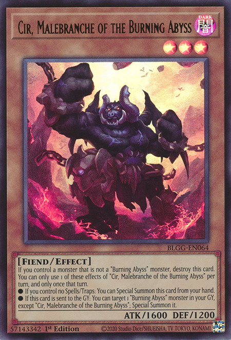 Cir, Malebranche of the Burning Abyss - BLGG-EN064 - Ultra Rare 1