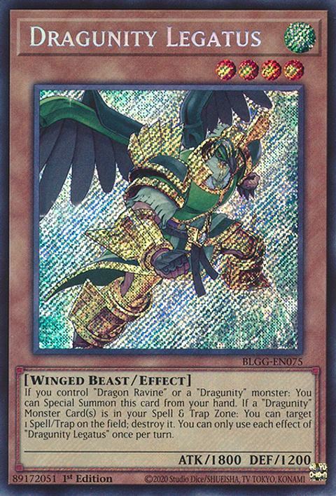 Dragunity Legatus - BLGG-EN075 - Secret Rare