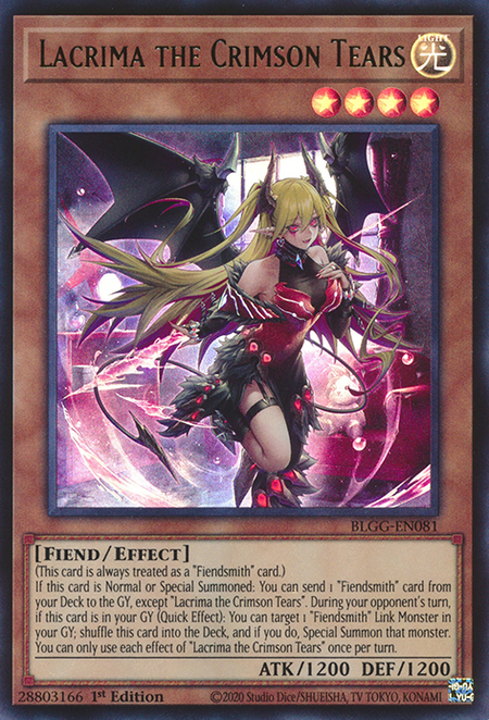 Lacrima the Crimson Tears - BLGG-EN081 - Ultra Rare 1