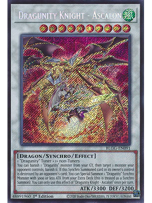 Dragunity Knight - Ascalon - BLGG-EN091 - Secret Rare
