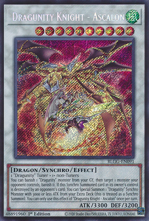 Dragunity Knight - Ascalon - BLGG-EN091 - Secret Rare