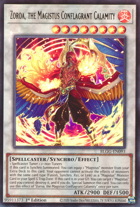 Zoroa, the Magistus Conflagrant Calamity - BLGG-EN093 - Ultra Rare 1