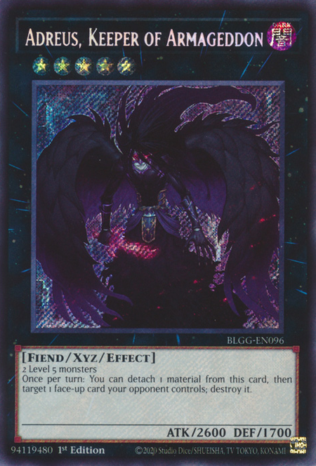 Adreus, Keeper of Armageddon - BLGG-EN096 - Secret Rare 1