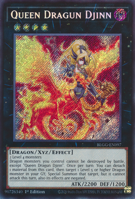Queen Dragun Djinn - BLGG-EN097 - Secret Rare 1