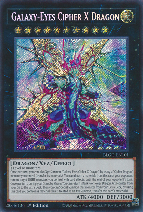 Galaxy-Eyes Cipher X Dragon - BLGG-EN101 - Secret Rare 1