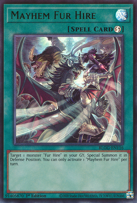 Mayhem Fur Hire - BLGG-EN116 - Ultra Rare 1