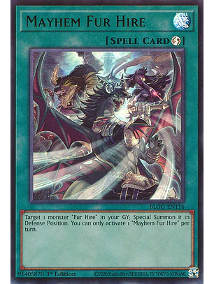 Mayhem Fur Hire - BLGG-EN116 - Ultra Rare