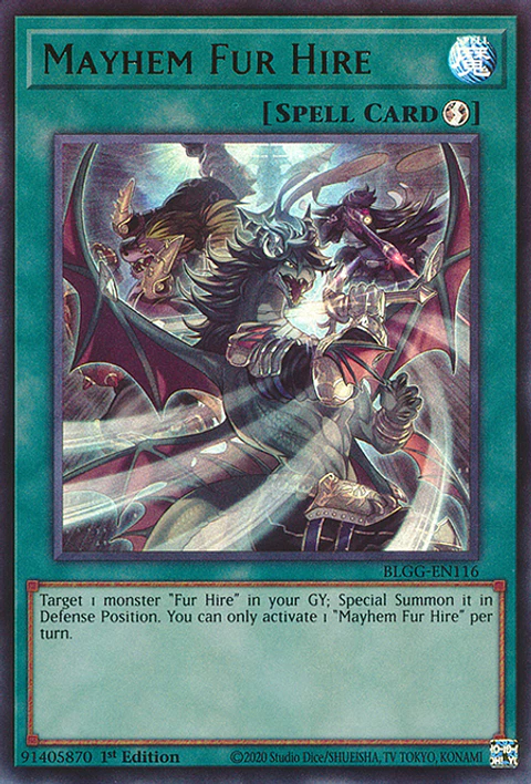 Mayhem Fur Hire - BLGG-EN116 - Ultra Rare