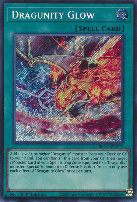 Dragunity Glow - BLGG-EN117 - Secret Rare 1