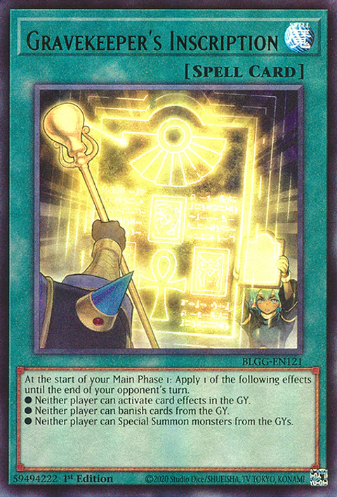 Gravekeeper's Inscription - BLGG-EN121 - Ultra Rare