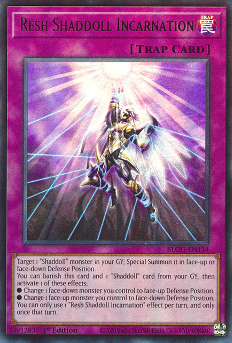 Resh Shaddoll Incarnation - BLGG-EN134 - Ultra Rare