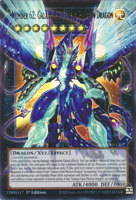 Number 62: Galaxy-Eyes Prime Photon Dragon - BLGG-EN140 - Ultra Rare