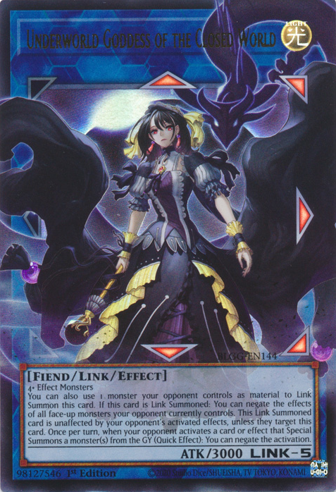 Underworld Goddess of the Closed World - BLGG-EN144 - Ultra Rare 1