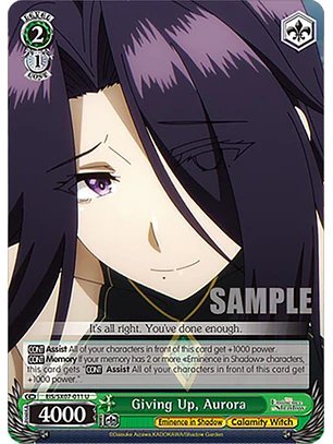 Giving Up, Aurora - EIS/SX07-011 - U