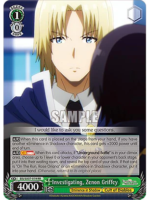 Investigating, Zenon Griffey - EIS/SX07-019 - RR