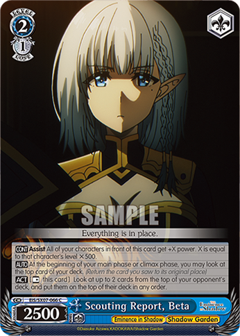 Scouting Report, Beta - EIS/SX07-066 - C 1