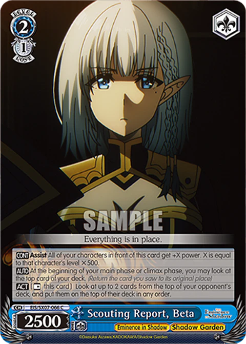 Scouting Report, Beta - EIS/SX07-066 - C