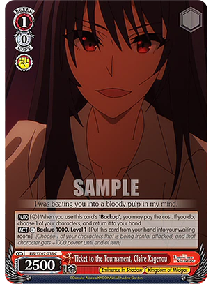 Ticket to the Tournament, Claire Kagenou - EIS/SX07-033 - C