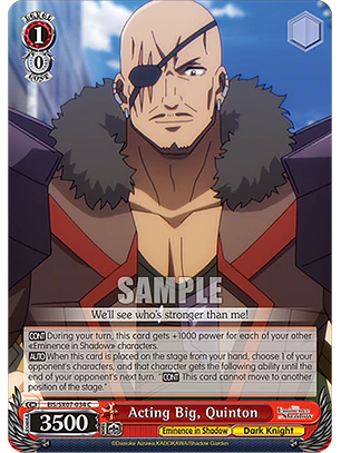 Acting Big, Quinton - EIS/SX07-034 - C