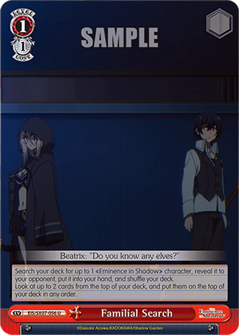 Familial Search - EIS/SX07-056 - U