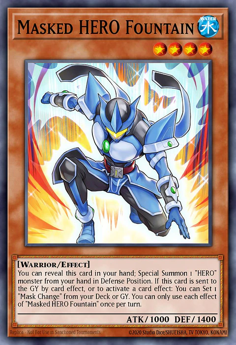 Masked HERO Fountain - BLGG-EN029 - Starlight Rare
