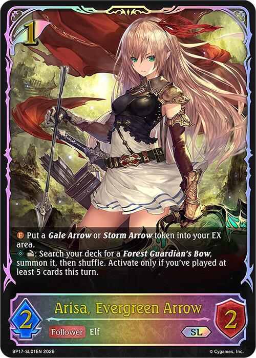 Arisa, Evergreen Arrow (SL) - BP17-SL01EN - Super Legendary 1