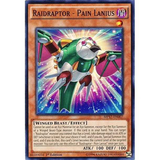 Raidraptor - Pain Lanius - MP17-EN007 - Common