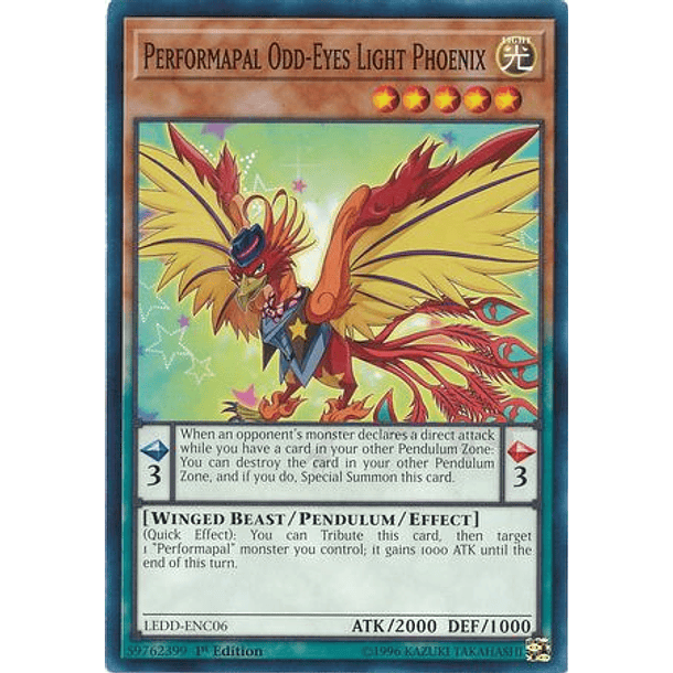 Performapal Odd-Eyes Light Phoenix - LEDD-ENC06 - Common