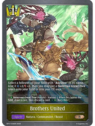 Brothers United - BP17-036EN - Bronze