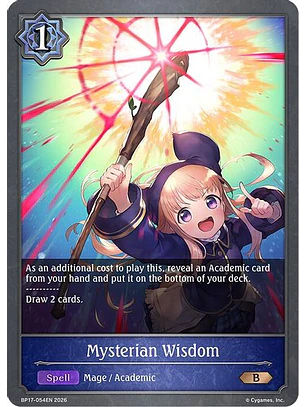 Mysterian Wisdom - BP17-054EN - Bronze