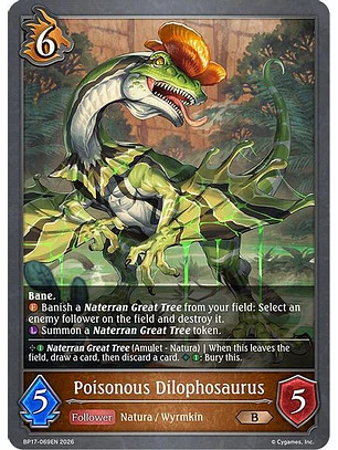 Poisonous Dilophosaurus - BP17-069EN - Bronze