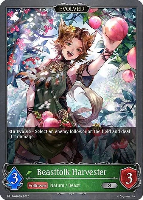 Beastfolk Harvester (Evolved) - BP17-010EN - Silver