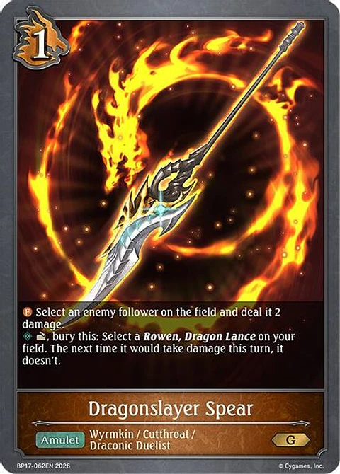 Dragonslayer Spear - BP17-062EN - Gold