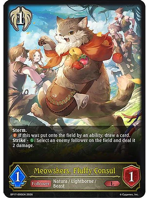 Meowskers, Fluffy Consul - BP17-095EN - Legendary