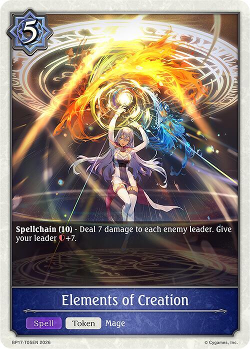 Elements of Creation - BP17-T05EN - Spell Token 1