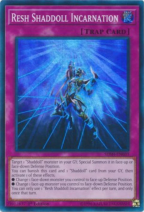 Resh Shaddoll Incarnation - SDSH-EN033 - Super Rare