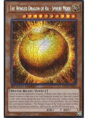 The Winged Dragon of Ra - Sphere Mode - SBC2-END03 - Prismatic Secret Rare 