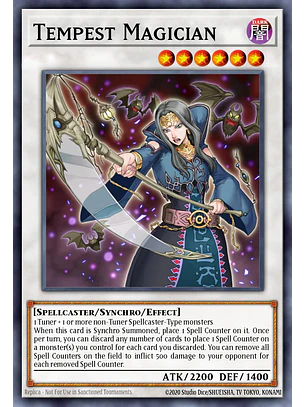Tempest Magician - CSOC-EN088 - Secret Rare (desgastado)