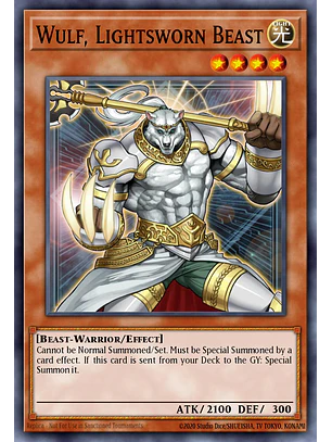 Wulf, Lightsworn Beast - LODT-EN023 - Super Rare