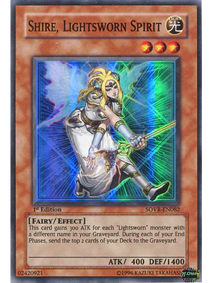 Shire, Lightsworn Spirit - SOVR-EN082 - Super Rare