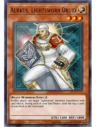 Aurkus, Lightsworn Druid - LODT-EN081 - Super Rare