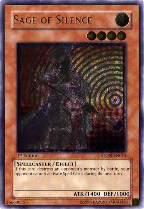 Sage of Silence - STON-EN015 - Ultimate Rare 1st Edition 1